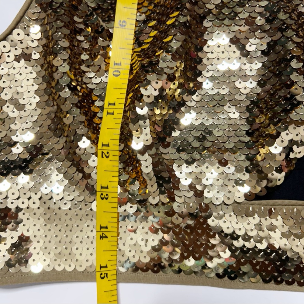 NWT Rabanne x HM sequin top in gold (size XL) - Picture 8 of 9